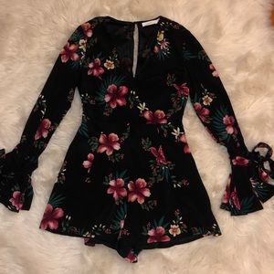 Floral romper from boutique